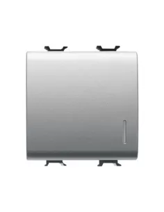 Gewiss switch 2m 1p 16ax lightable gw14032 chorus titanium